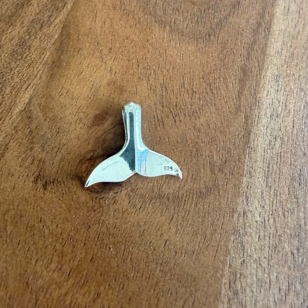 Sterling Silver Whale, Dolphin, Mermaid Tail Pendant